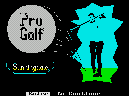 Pro Golf - Part 2 - Sunningdale (1986)(Atlantis Software)